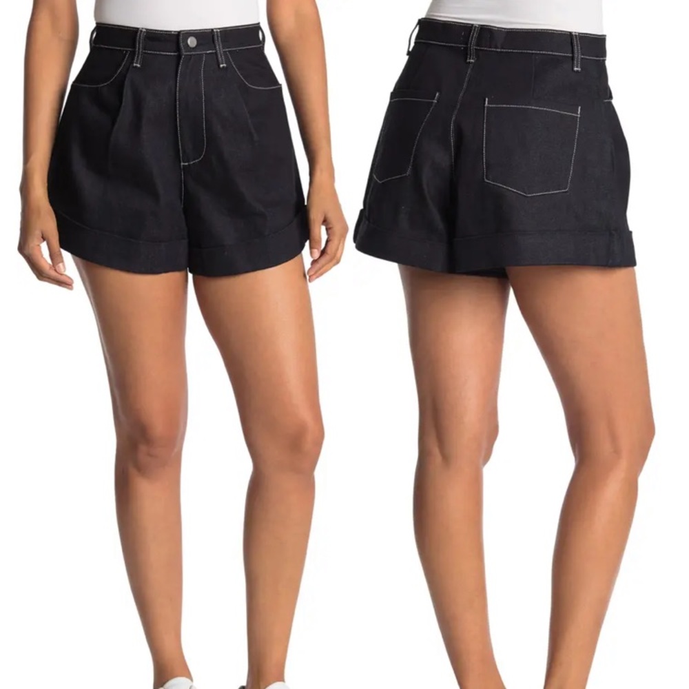 Weworewhat high waisted jean shorts